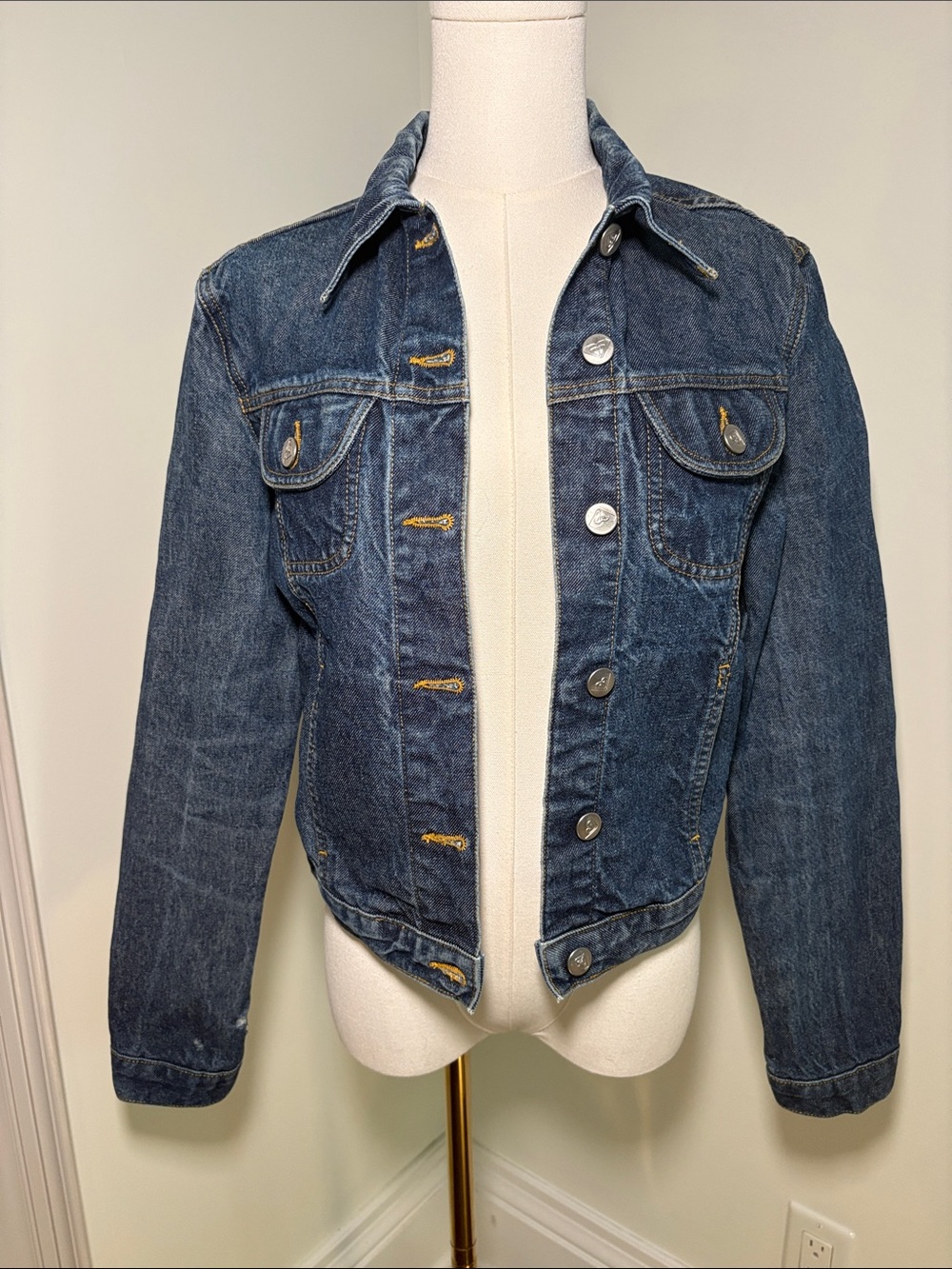 Roxy Dark Blue Denim Trucker Jacket